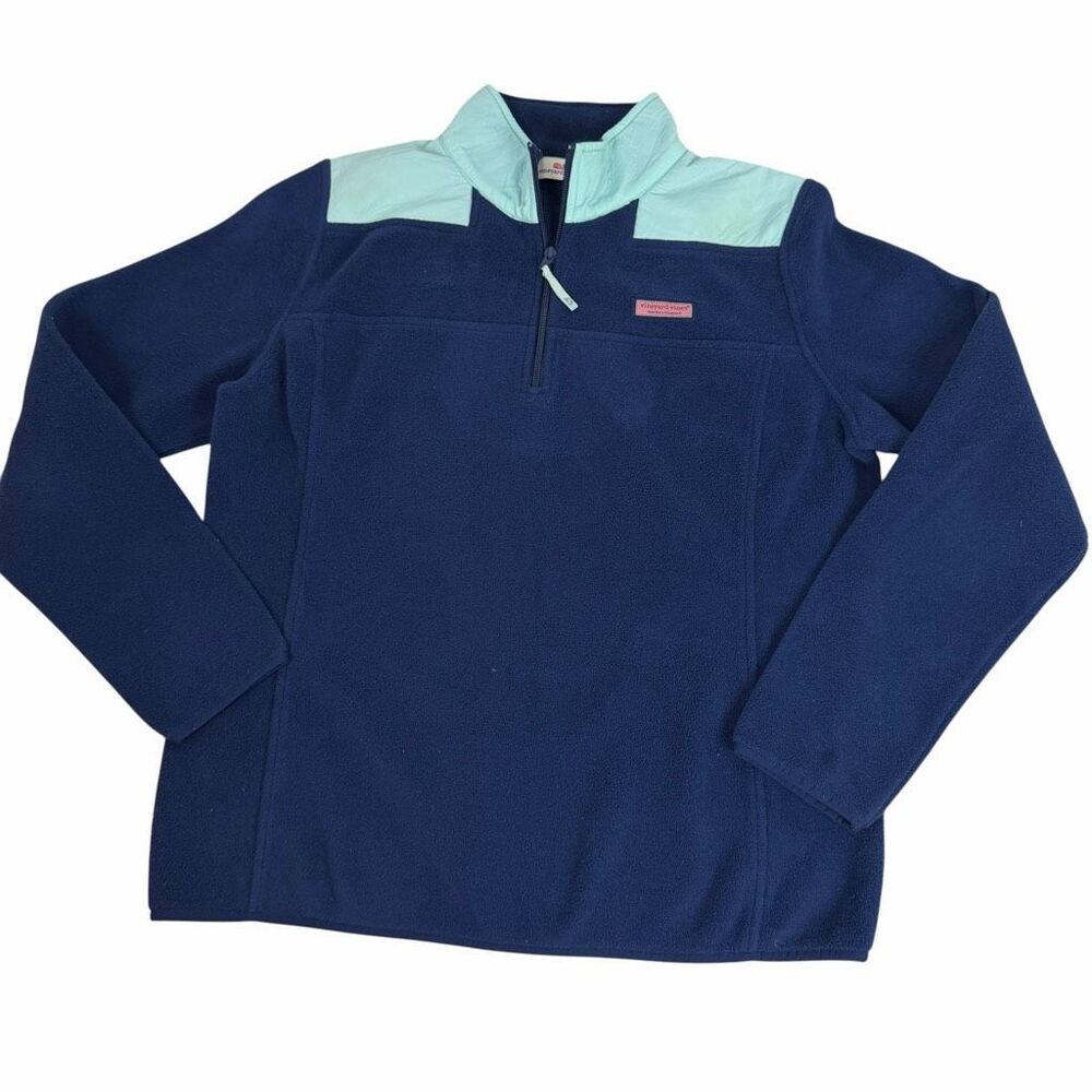 Vineyard Vines Medium 1/4 Zip Fleece Spots